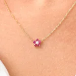 14K Solid Gold 0.20-0.50 ctw Diamond Solitaire on a Bail - 图片 5