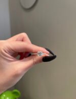 2 Carat Asher Cut Moissanite Diamond Ring 14 Karat Gold - 图片 5