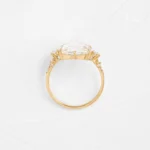 18K Solid Gold Oval Cut Lab-Grown Diamond Engagement Ring - Image 7
