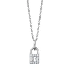 Diamond Love Lock Necklace - 图片 3