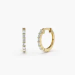 18k Gold Mini Baguette Heggie Earrings