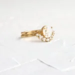 18K Solid Gold Rose Cut Moissanite Diamond Ring - Image 6