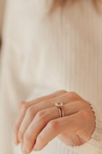 Diamond Ring, Minimal Diamond Ring for women, Natural Diamond Ring - 图片 3