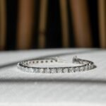 Gold Lab Grown diamond Tennis Bracelet , lab grown diamond bracelet - Image 2