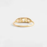 14k Solid Gold Lab-Grown Diamond Ring in Rose Cut Diamond - Image 5