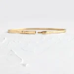 18k Solid Gold Diamond Wisp Bracelet - Image 2