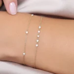 14k Lab-Grown Diamond by The Yard Solitaire Bracelet - 图片 4