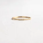 14k Gold Lab-Grown Diamond Morse Code Rings