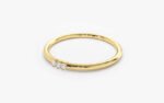 Minimalist Ring 14k Solid Gold Natural Diamond - Image 6