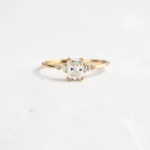 18K Solid Gold Radiant Cut Lab-Grown Diamond Ring - Image 5