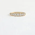 14k Solid Gold Lab-Grown Diamond Perspective Band - 图片 4