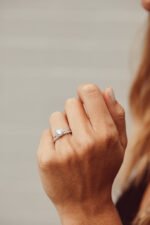 18K Solid Gold Lab-Grown Diamond Round Bezel Set Solitaire Ring - Image 4