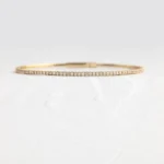 18k Solid Gold Diamond Wisp Bracelet