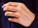 14K Solid Gold Vintage Inspired Baguette Cut Wedding Natural Diamond Ring for Women - Image 2