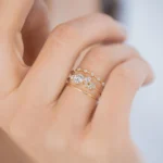 Diamond Indie Ring , Moissanite Diamond Ring - 图片 2