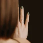 18K Solid Gold Diamond Distance Ring, Round Cut Lab-Grown Diamond Ring - Image 3