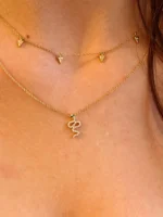 Natural Diamond Snake Necklace - Image 2