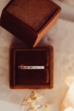 Baguette and Round Natural Diamond Milgrain Channel Set Band - Image 6