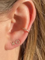 Natural Diamond Xo Earrings - Image 2