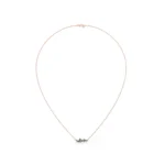 18k Solid Gold Natural Emerald Cluster Necklace - 图片 2