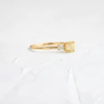 Lakeside Ring, .5ct. Yellow Cushion Cut Diamond - 图片 8