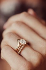 18K Solid Gold Lab-Grown Diamond Oval 4-Prong Solitaire Ring - Image 4