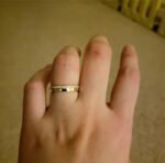 Wedding Bands 18K Solid Gold Natural Diamond - Image 10