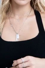 Square Diamond Pave Pendant - 图片 2