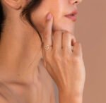 14K Solid Gold Heart Shape Diamond Ring - Image 4
