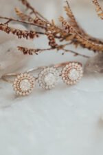 14k Solid Gold Moissanite Diamond Round Brilliant Ring