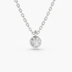 14K Gold Natural Diamond Solitaire on a Bail - 图片 5
