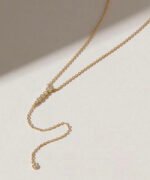 18k Gold Natural Diamond Necklace - Image 2