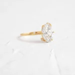 18K Solid Gold Lab-Grown Diamond Insight Ring - 图片 3