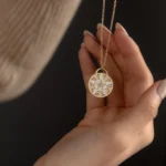 18k Solid Gold Stepping Stone Necklace - 图片 4