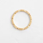 The karat store Inline Ring with Diamond Edging , Diamond Ring for women - 图片 2