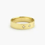 14K Gold Starburst Band - Image 4