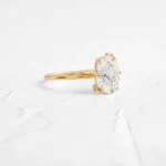 18K Solid Gold Lab-Grown Diamond Insight Ring - 图片 7