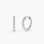 18k Gold Mini Baguette Heggie Earrings - Image 5