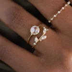 14k Solid Gold Lab-Grown Diamond Bushel Ring - 图片 3