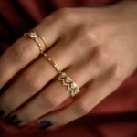 14k Solid Gold Lab-Grown Diamond Chantilly Ring - Image 2