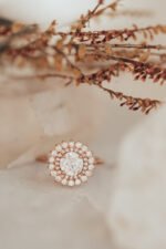 14k Solid Gold Moissanite Diamond Round Brilliant Ring - Image 5