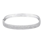 Large Pave Diamond Bangle