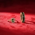 14K Solid Gold Emerald Engagement Ring - 图片 6