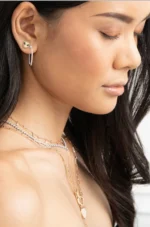 Anna Classic Natural Diamond Hoops - Image 2