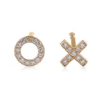 Natural Diamond Xo Earrings