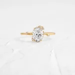 18K Solid Gold Lab-Grown Diamond Insight Ring - 图片 2