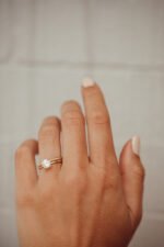 14k Solid Gold Round 4-Prong Tapered Solitaire Lab-Grown Diamond Ring - Image 3