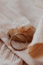 Solid Gold Criss Cross Ring, 14k Gold X Ring, Natural Diamond ring for women, Gift for her - Image 3