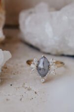 18K Solid Gold & Moissanite Diamond Ring - 图片 3