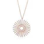 Natural Diamond Sundial Necklace - Image 4